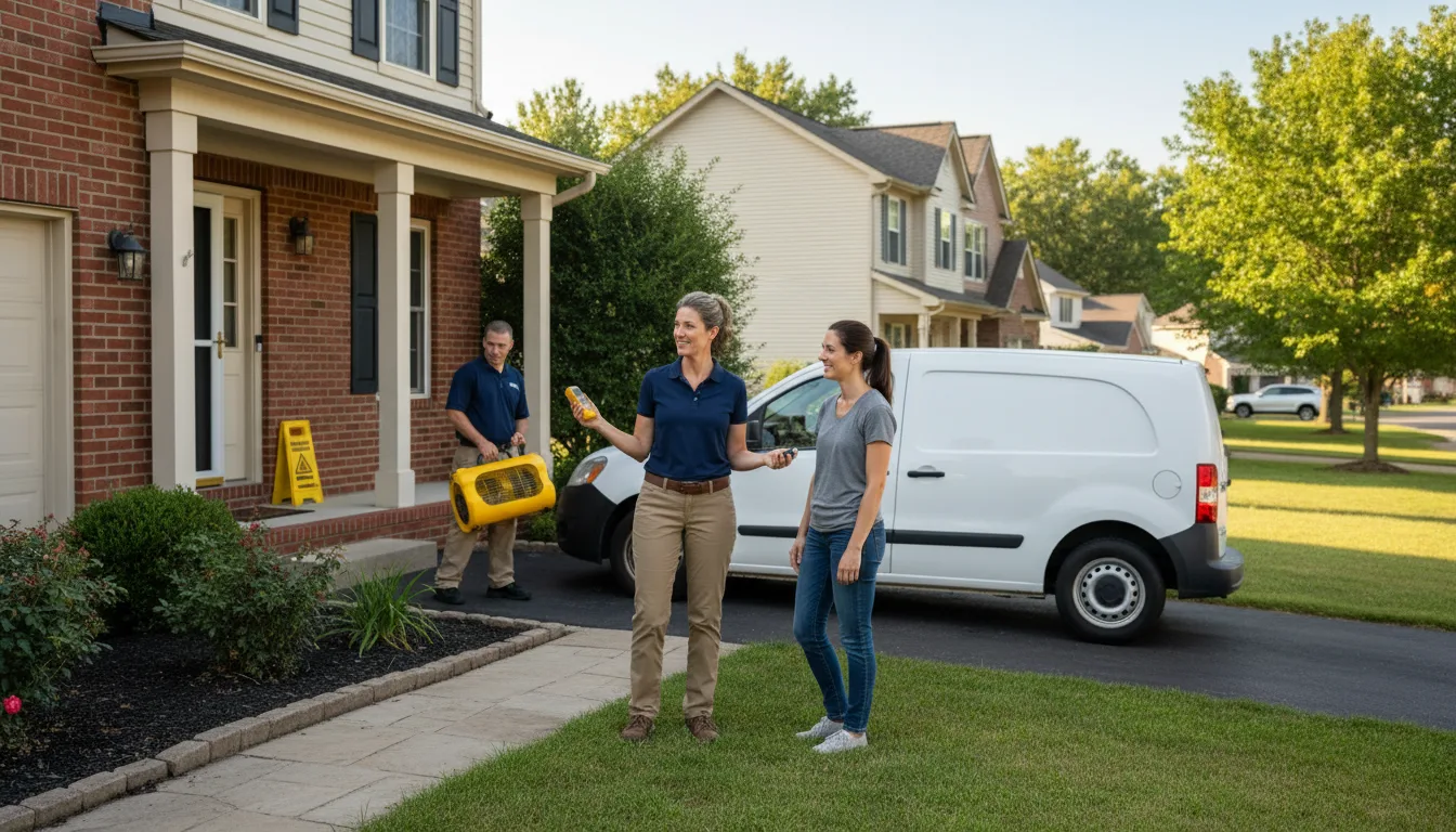 Residential water damage restoration in Elkhorn, NE
